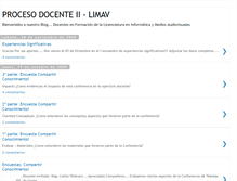 Tablet Screenshot of procesodocenteii-limav.blogspot.com