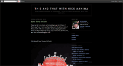 Desktop Screenshot of nickmaniwa.blogspot.com