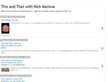 Tablet Screenshot of nickmaniwa.blogspot.com