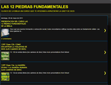 Tablet Screenshot of las12piedrasfundamentales.blogspot.com