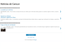 Tablet Screenshot of noticiasdecancun.blogspot.com