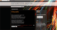 Desktop Screenshot of concerningwords.blogspot.com