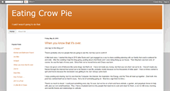 Desktop Screenshot of eatingcrowpie.blogspot.com