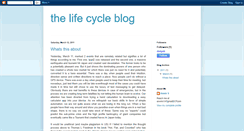 Desktop Screenshot of lifecycleblog.blogspot.com