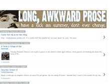 Tablet Screenshot of longawkwardprose.blogspot.com
