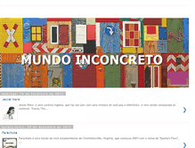 Tablet Screenshot of mundoinconcreto.blogspot.com