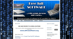 Desktop Screenshot of freefullsoftdl.blogspot.com