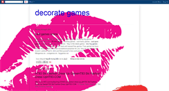 Desktop Screenshot of decorategamesonline.blogspot.com