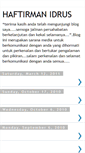 Mobile Screenshot of haftirman-idrus.blogspot.com