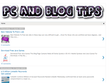 Tablet Screenshot of pcandblogtips.blogspot.com
