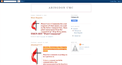 Desktop Screenshot of abingdonumc.blogspot.com