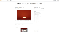 Desktop Screenshot of paulferrarisphotography.blogspot.com