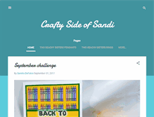 Tablet Screenshot of craftysideofsandi.blogspot.com