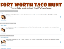 Tablet Screenshot of fortworthtacohunt.blogspot.com