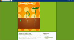 Desktop Screenshot of coursesforgrowth.blogspot.com