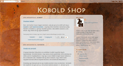 Desktop Screenshot of koboldshop.blogspot.com