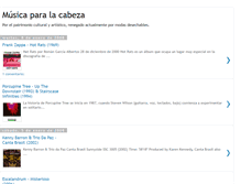 Tablet Screenshot of musicaparalacabeza.blogspot.com