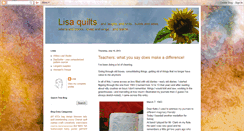 Desktop Screenshot of lisaquilts.blogspot.com