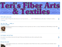 Tablet Screenshot of fiberartsbyteri.blogspot.com