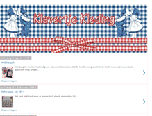 Tablet Screenshot of klavertjekleding.blogspot.com