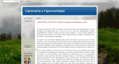 Desktop Screenshot of caminanteehiperventilado.blogspot.com
