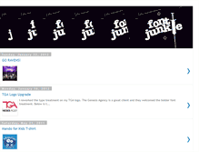 Tablet Screenshot of fontjunkie.blogspot.com