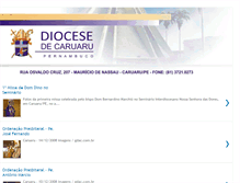 Tablet Screenshot of diocesedecaruaru2.blogspot.com