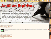 Tablet Screenshot of analisesespiritas.blogspot.com