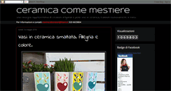 Desktop Screenshot of ceramicacomemestiere.blogspot.com