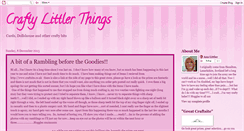 Desktop Screenshot of craftylittlerthings.blogspot.com