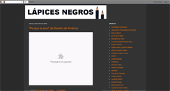 Desktop Screenshot of lapicesnegros.blogspot.com