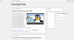 Desktop Screenshot of carvingcode.blogspot.com