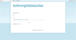 Desktop Screenshot of bothwrightsbeauties.blogspot.com