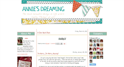 Desktop Screenshot of anniesdreaming.blogspot.com