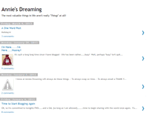 Tablet Screenshot of anniesdreaming.blogspot.com