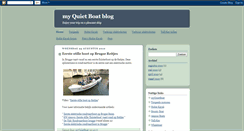 Desktop Screenshot of myquietboat.blogspot.com