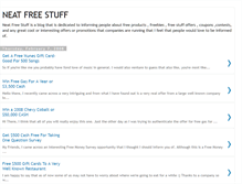 Tablet Screenshot of neatfreestuff.blogspot.com