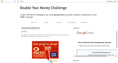 Desktop Screenshot of doubleyourmoneychallenge.blogspot.com