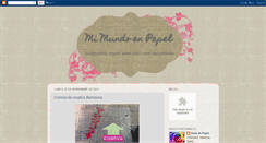 Desktop Screenshot of mimundoenpapel.blogspot.com