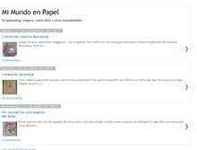 Tablet Screenshot of mimundoenpapel.blogspot.com