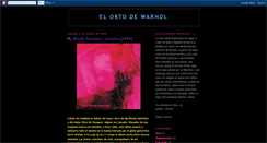 Desktop Screenshot of elortodewarhol.blogspot.com