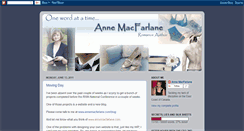 Desktop Screenshot of annemacfarlane.blogspot.com