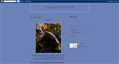 Desktop Screenshot of carlsbadcanyon.blogspot.com