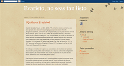 Desktop Screenshot of evaristonoseastanlisto.blogspot.com