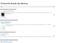 Tablet Screenshot of oestranhomundodasmeninas.blogspot.com