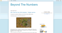Desktop Screenshot of beyondthenumbers2011.blogspot.com