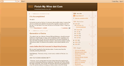 Desktop Screenshot of finishmywinedotcom.blogspot.com