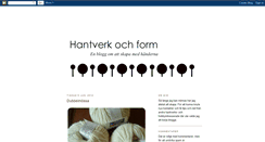 Desktop Screenshot of hantverkochform.blogspot.com