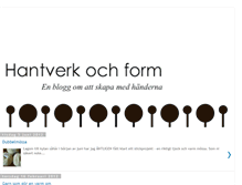 Tablet Screenshot of hantverkochform.blogspot.com