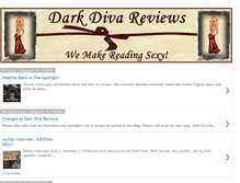 Tablet Screenshot of darkdivareviews.blogspot.com